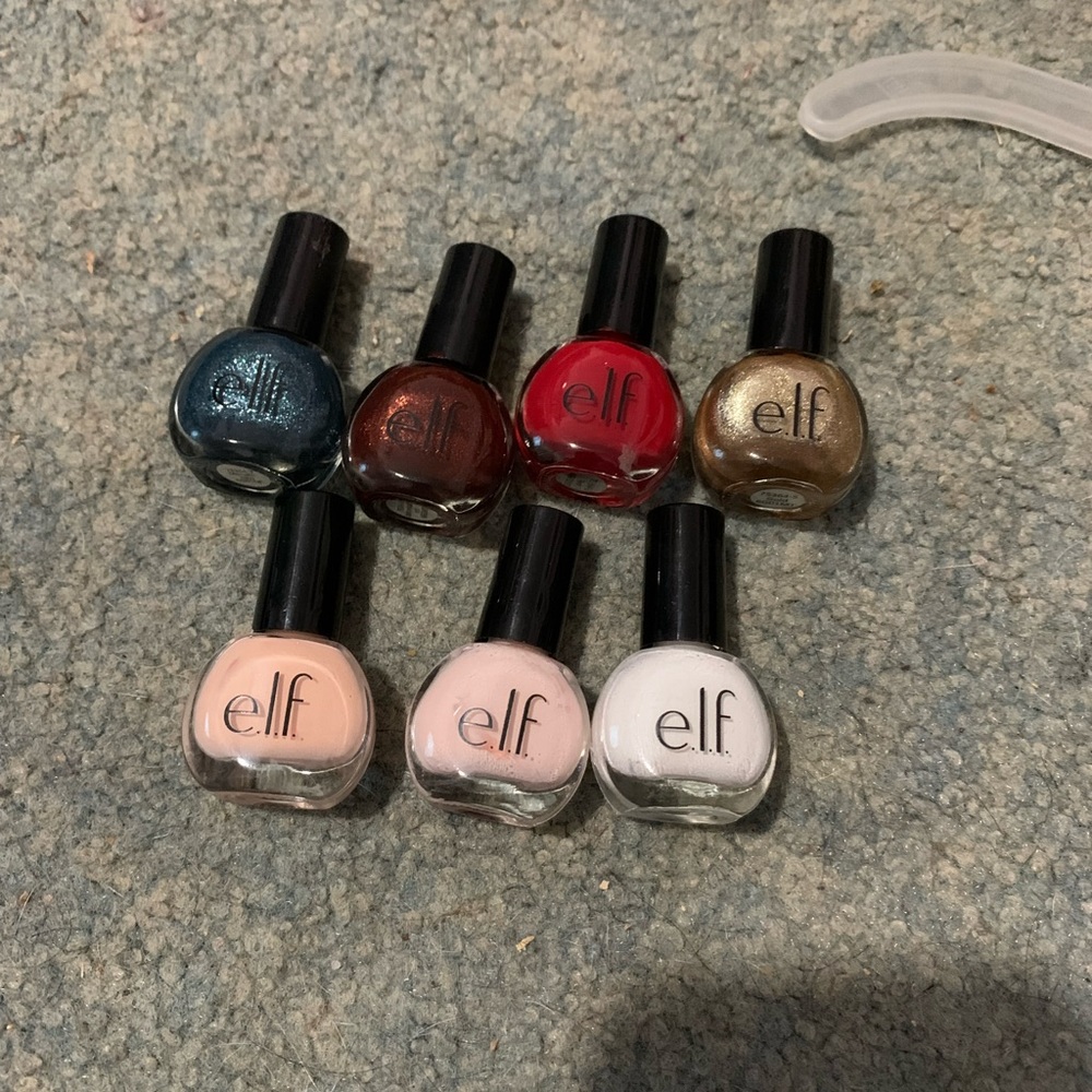 Set of elf nail polish
